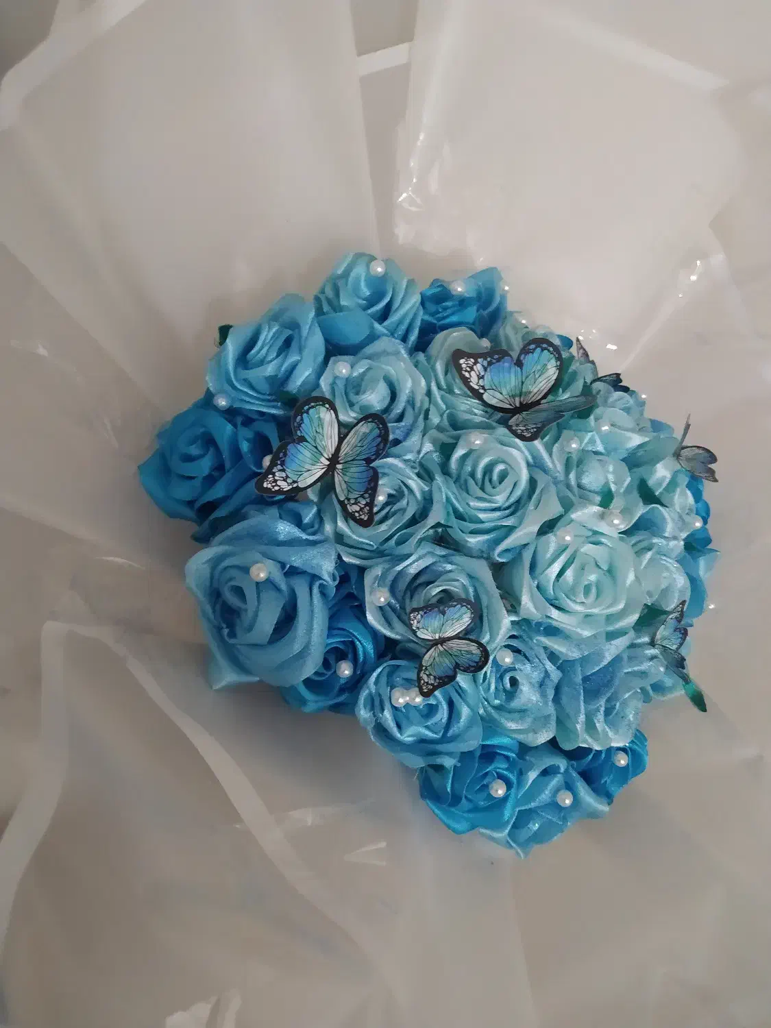 گل رز روبانی|گل مصنوعی|صدرا-فارس, فاز ۱|دیوار