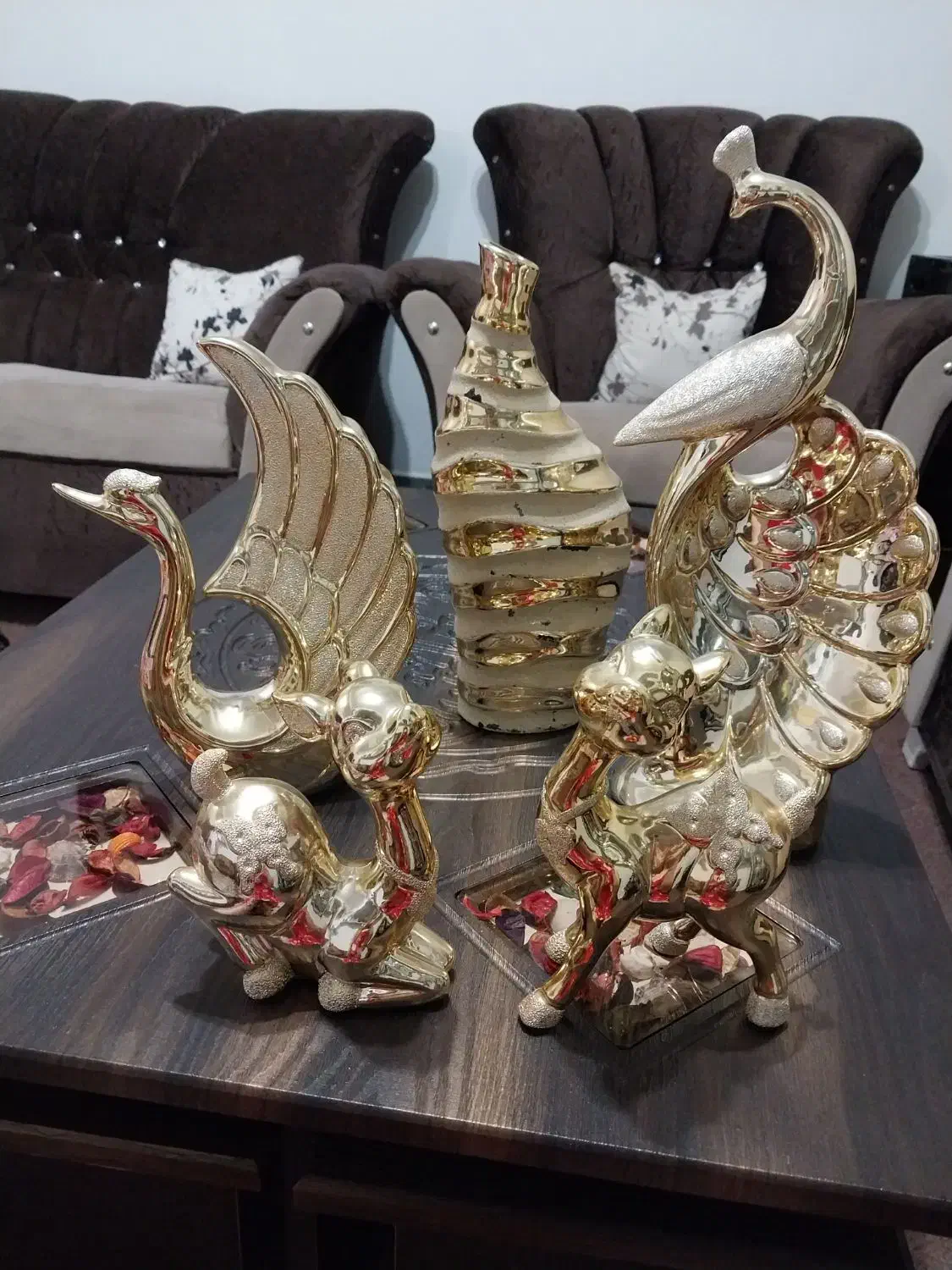 دکوری طلایی|مجسمه، تندیس، ماکت|کومله, |دیوار