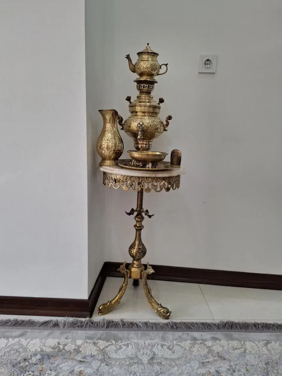 سماور ومیز|سماور، چای‌ساز، قهوه‌ساز|آمل, |دیوار