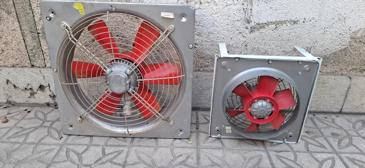 دو عدد فن مکنده و دمنده برند شرکت اسان تهویه|پنکه و تصفیه‌کنندهٔ هوا|تهران, امانیه|دیوار