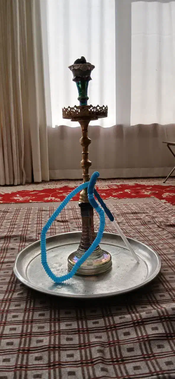 قلیان برنجی|صنایع دستی و سایر لوازم تزئینی|چادگان, |دیوار