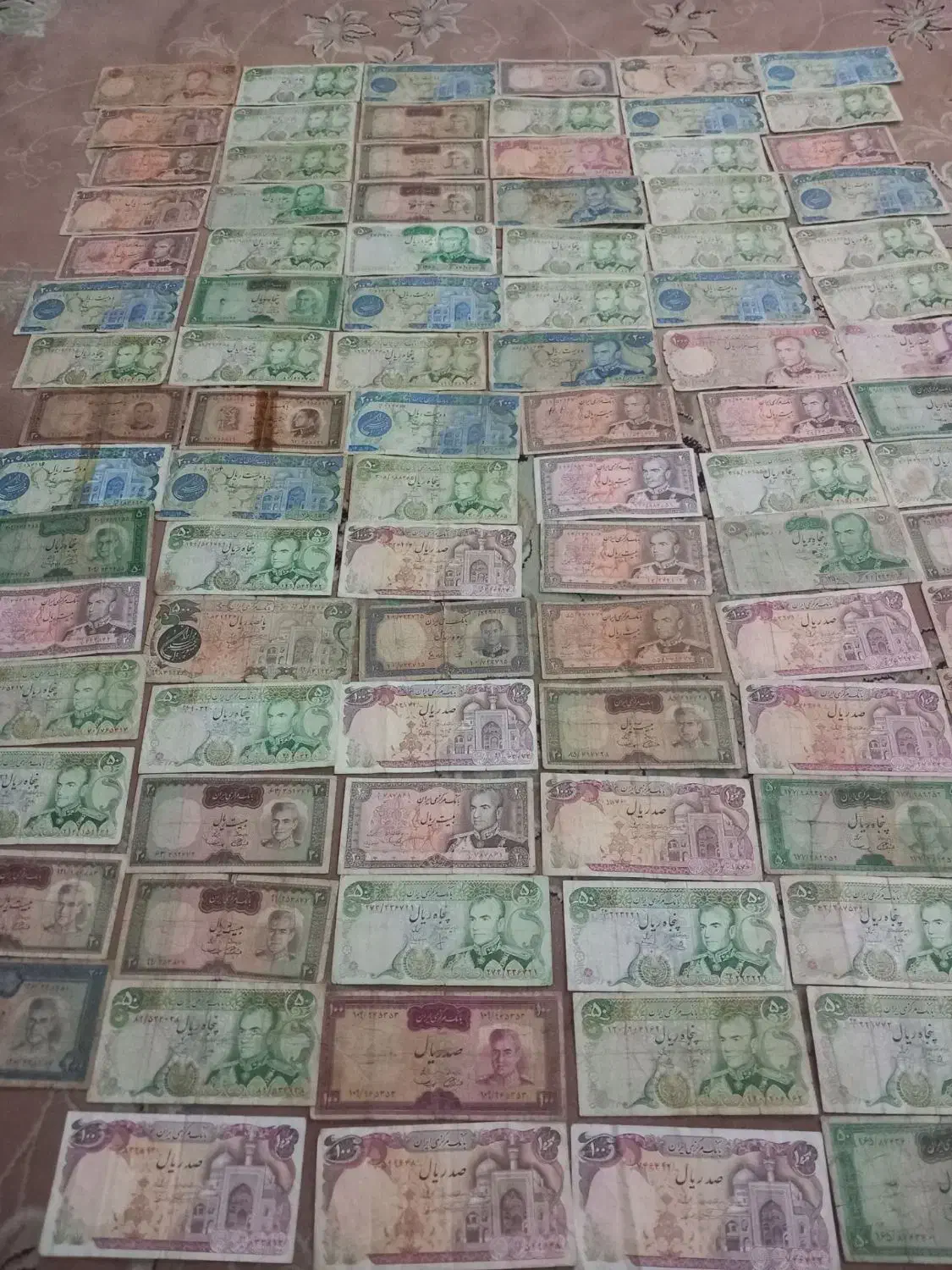 نود و پنج عدد اسکناس|کلکسیون سکه، تمبر، اسکناس|تبریز, |دیوار