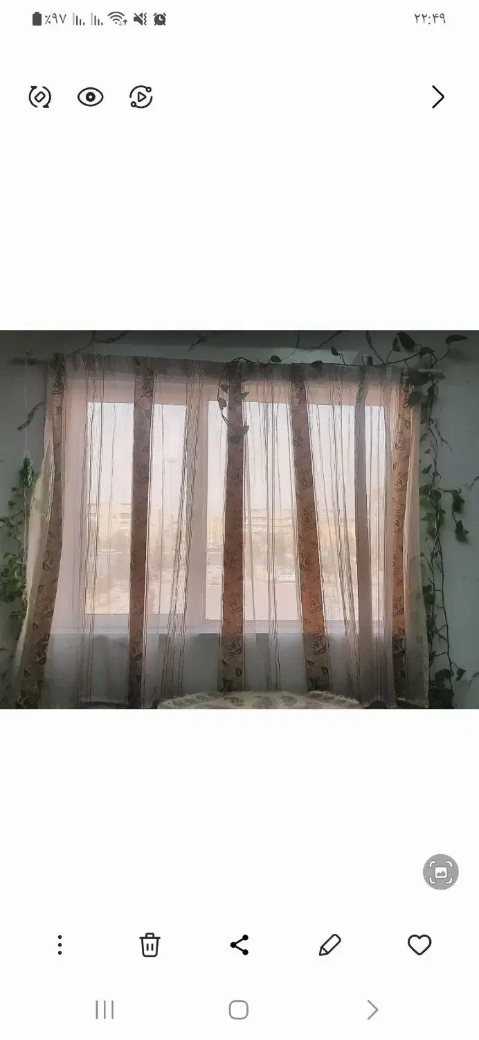 پرده تمیز و سالم|پرده، رانر، رومیزی|فولادشهر, B5|دیوار