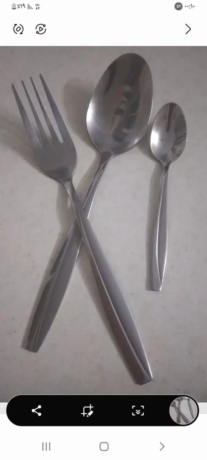 قاشق چنگال۲ماهه استفاده شده|ظروف سرو و پذیرایی|یزد, |دیوار