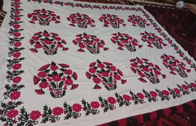 ر وکرسی قدیمی تمام دست دوز بارنگ گیاهی|کلکسیون اشیاء عتیقه|اصفهان, شاه پسند|دیوار