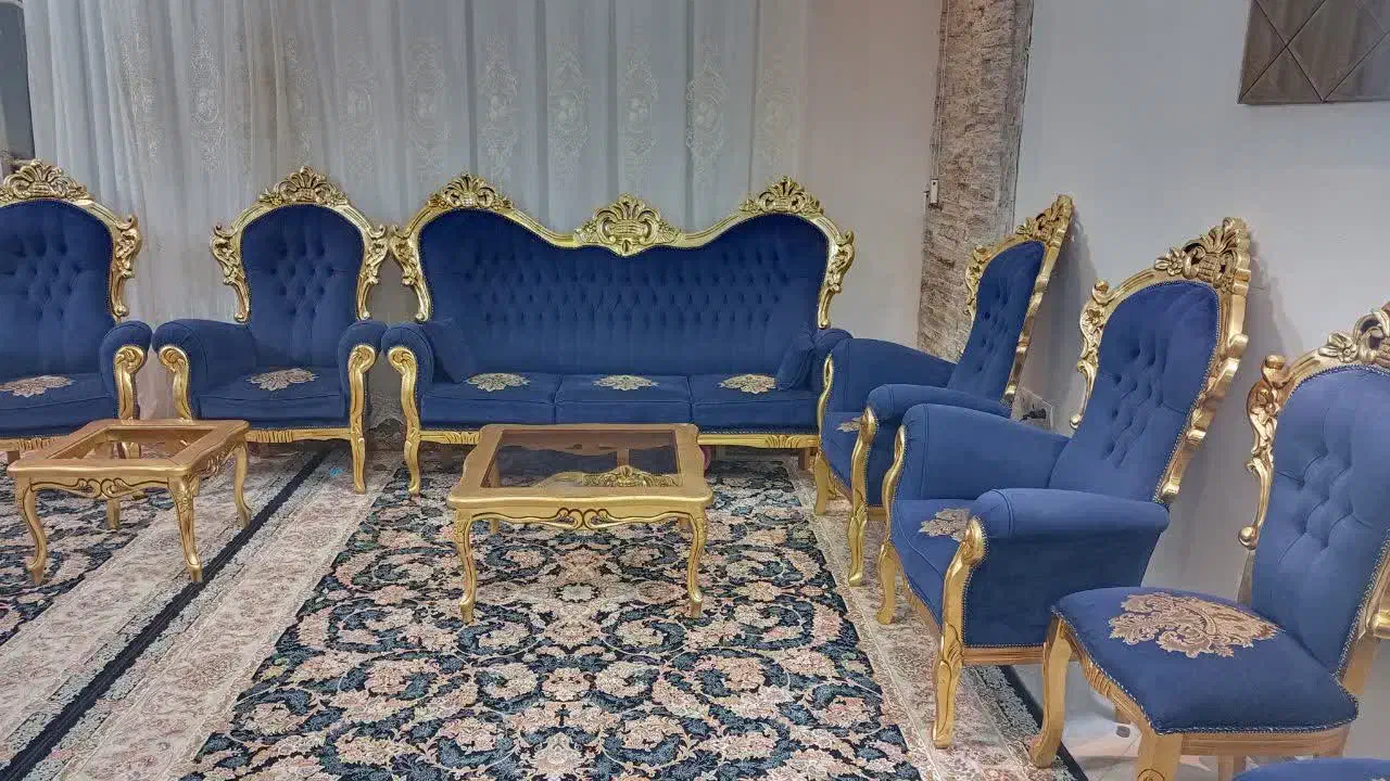 مبل سلطنتی۹نفره|مبلمان خانگی و میز عسلی|مشهد, چهارچشمه|دیوار