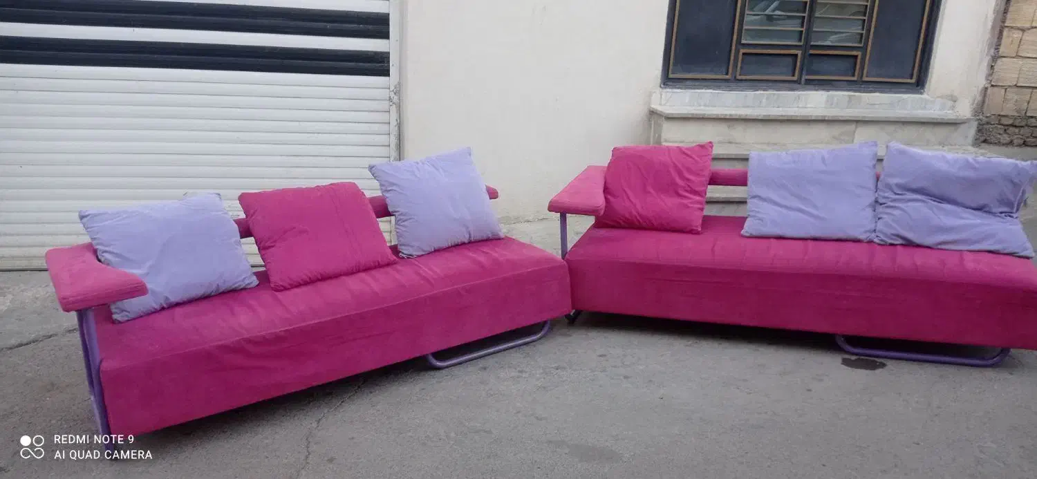 مبل ۶نفره فلزی پارچه ترک|مبلمان خانگی و میز عسلی|سنندج, |دیوار