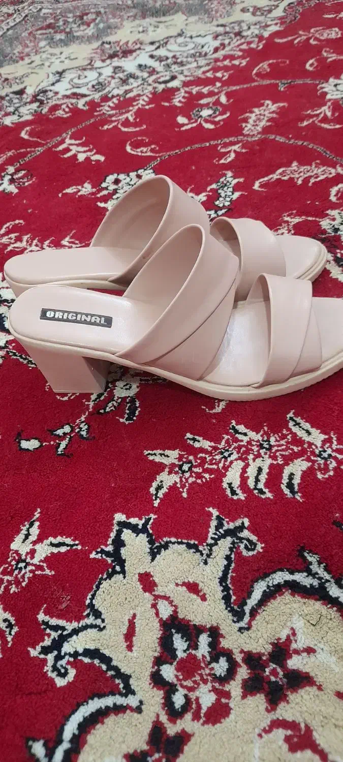 دمپایی گلبهی پاشنه بلند|کیف، کفش، کمربند|سرپل ذهاب, |دیوار