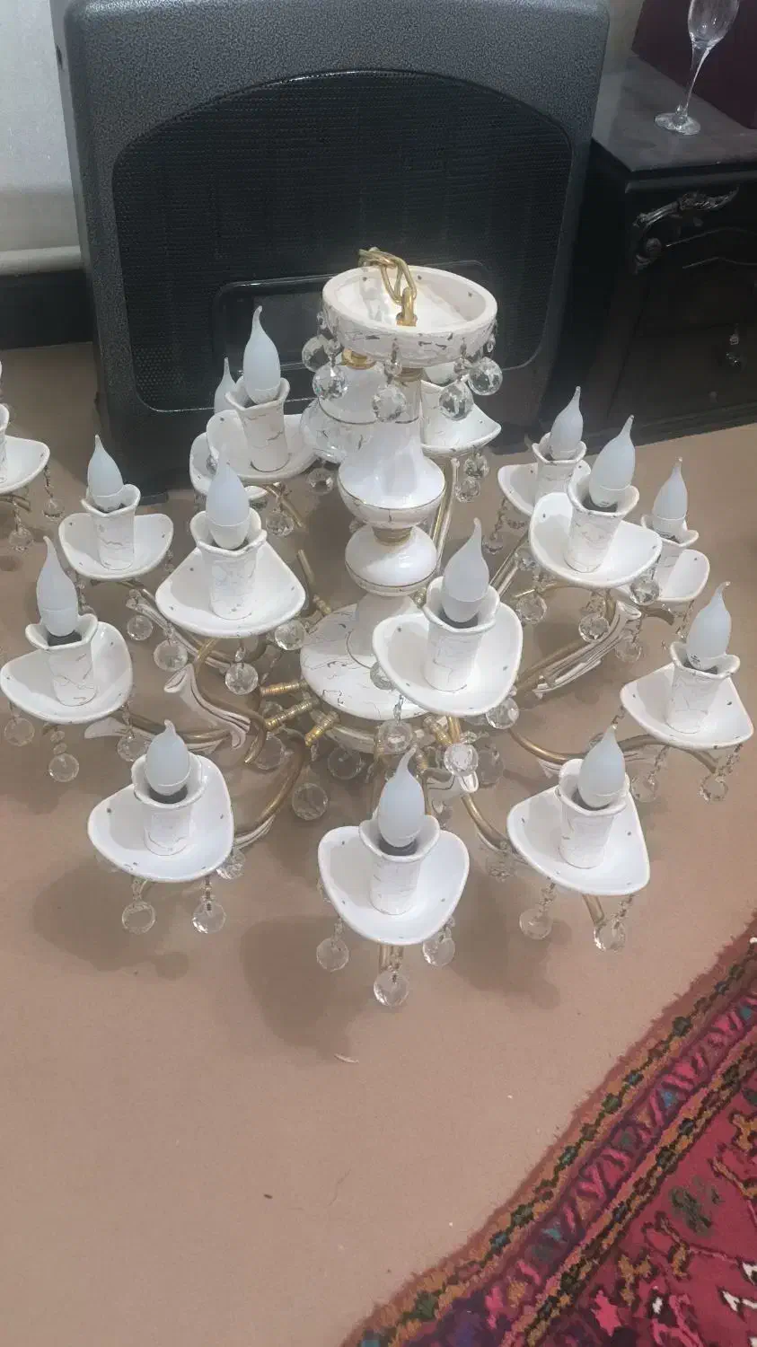 لوستر سرامیکی شیک|لوستر و چراغ آویز|اهر, |دیوار