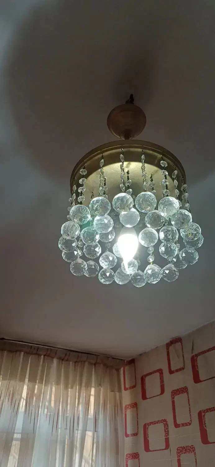 لوستر شیک دوعدد|لوستر و چراغ آویز|ری, فیروزآبادی|دیوار