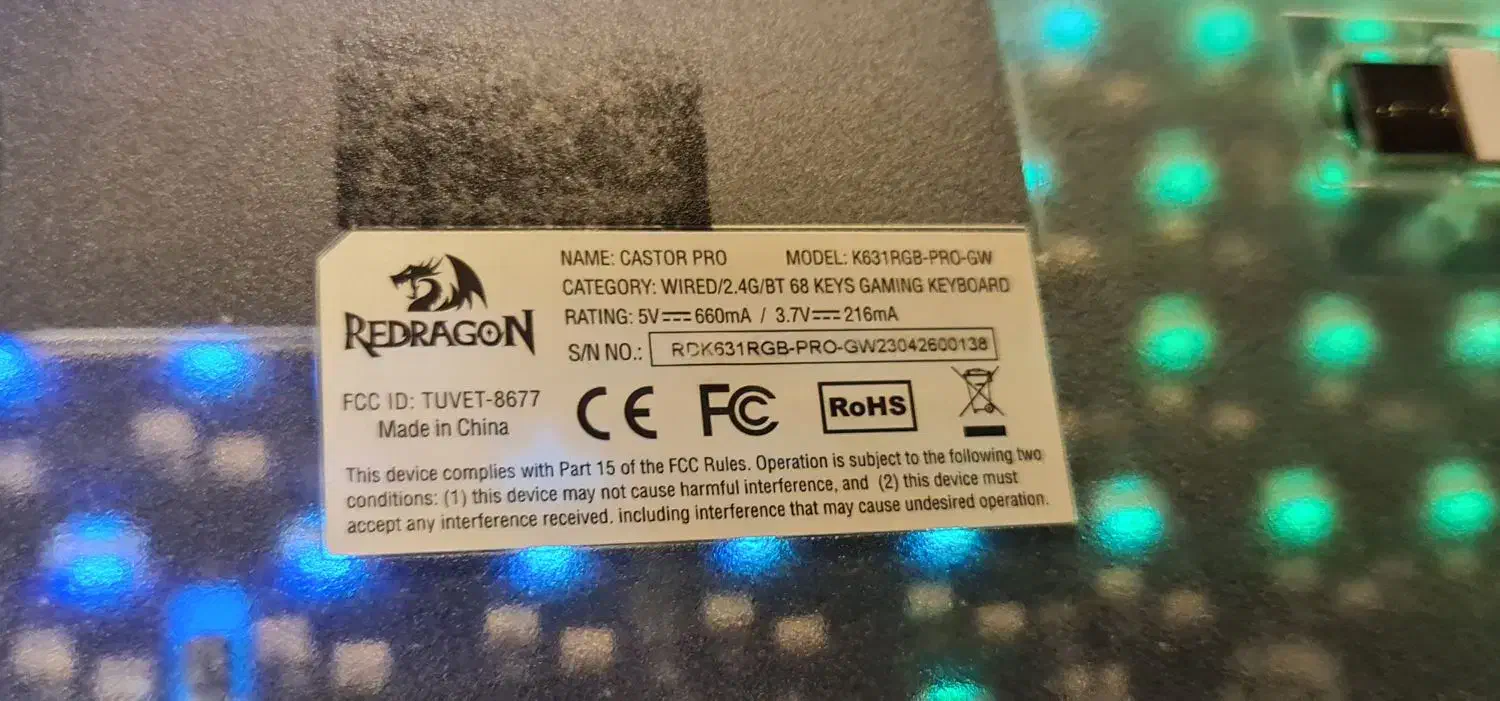 کیبورد redragon K631pro|قطعات و لوازم جانبی رایانه|تهران, المهدی|دیوار