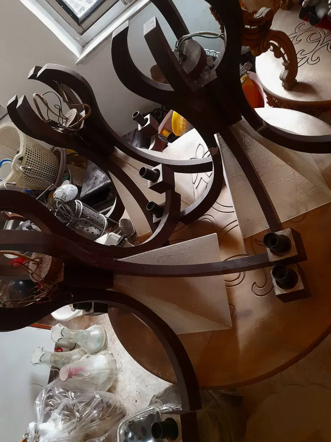 فروش لوستر چوبی|لوستر و چراغ آویز|تاکستان, |دیوار