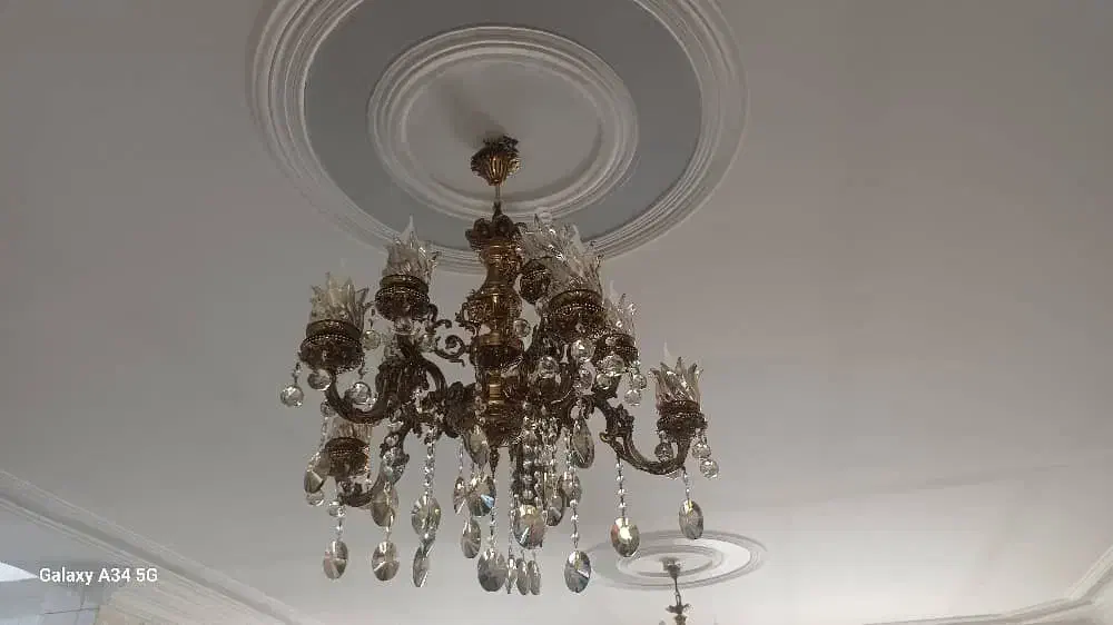 دو عدد لوستر|لوستر و چراغ آویز|خوی, |دیوار