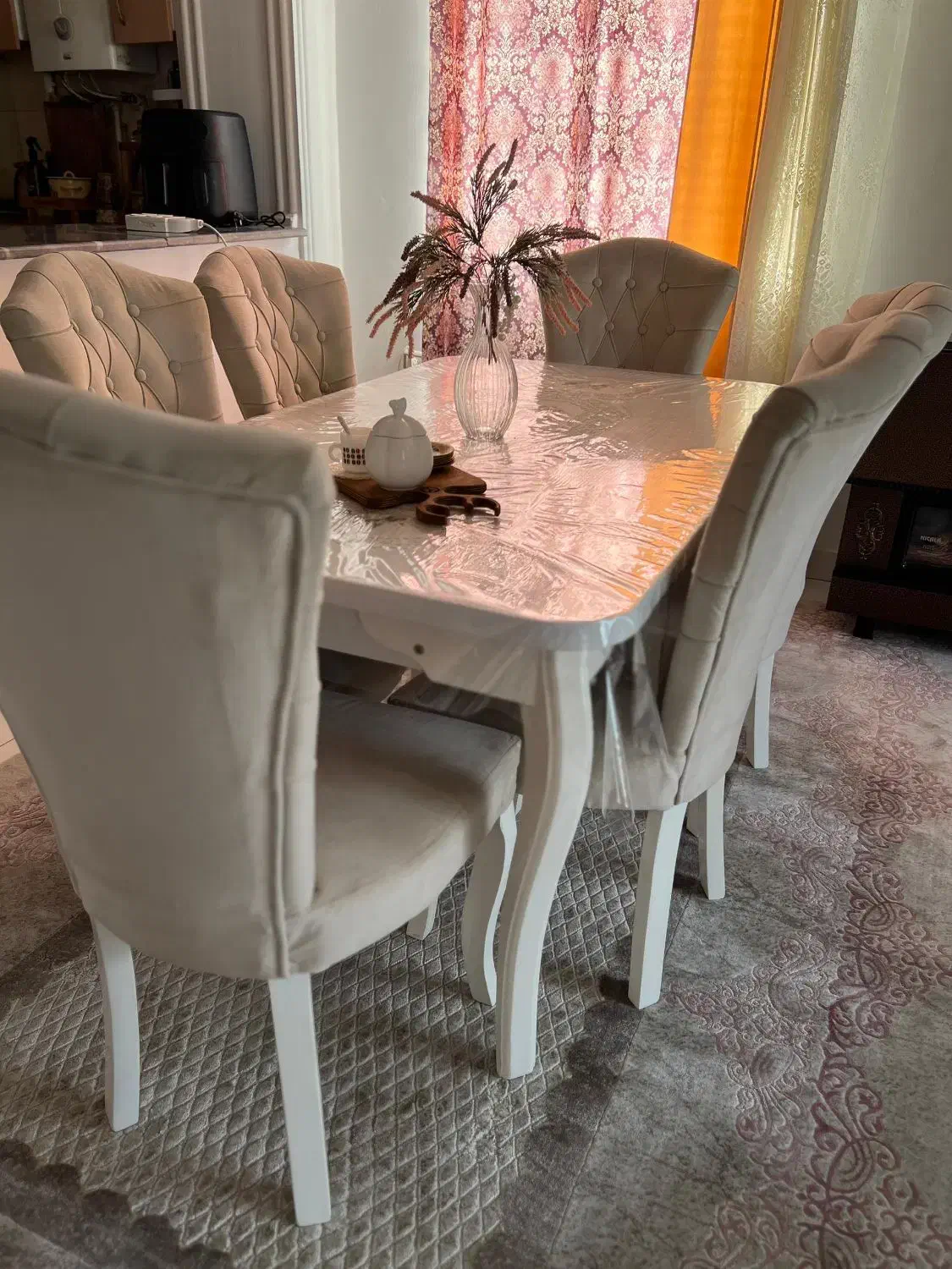 میزناهارخوری 5نفره سالم وتمیز|میز و صندلی غذاخوری|آستارا, |دیوار