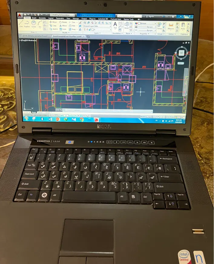 لپتاپ دل Dell Vostro 1520|رایانه همراه|تهران, شهرک چیتگر|دیوار