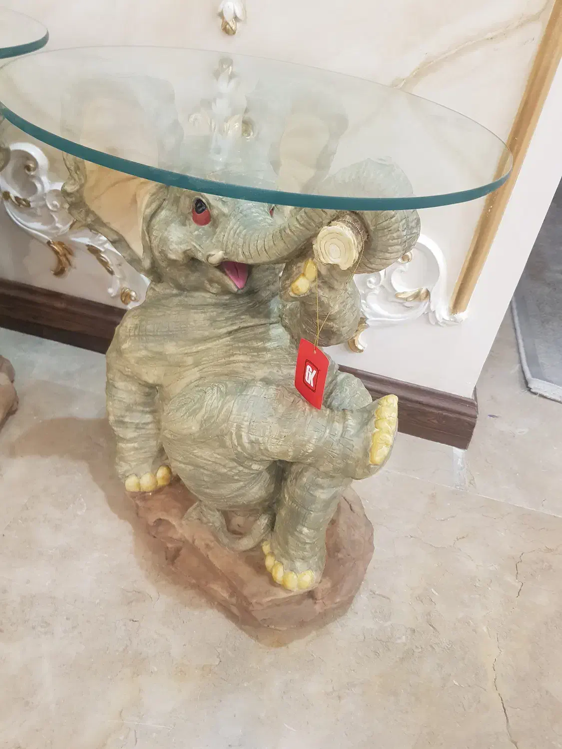 میز فیل گلد کیش پلی رزین|مبلمان خانگی و میز عسلی|تهران, بهداشت|دیوار