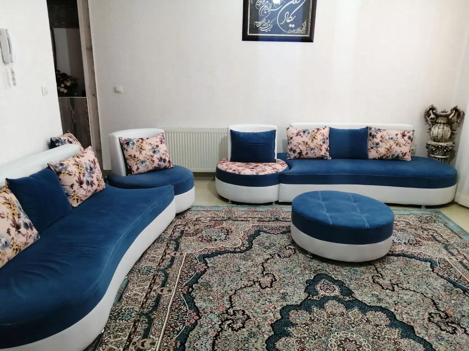 فروش یک ست مبل 8نفره|مبلمان خانگی و میز عسلی|ملک‌آباد, |دیوار