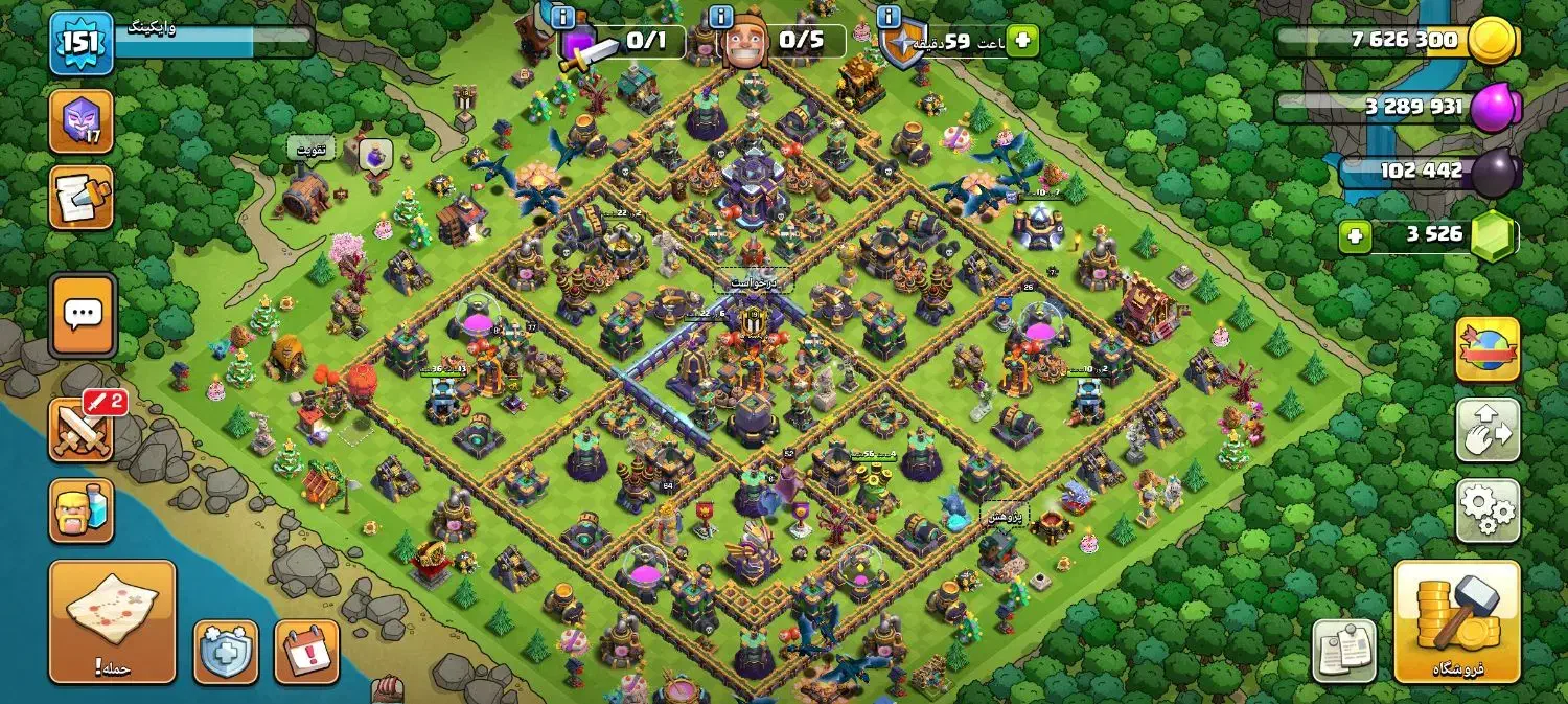 کلش آف کلنز تان۱۵|کنسول، بازی ویدئویی و آنلاین|مشهد, مصلی (کارمندان اول)|دیوار