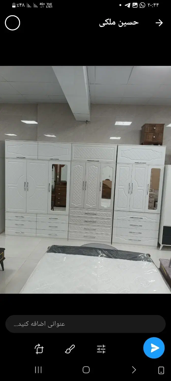 جا لباسی عرض ۱۰۰ عمق ۵۰   ( ۴ کشو )|جاکفشی، کمد، دراور|الوند, |دیوار