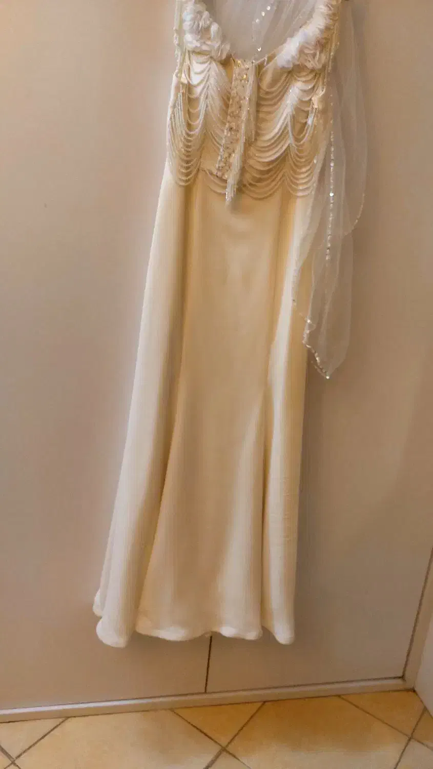 لباس نامزدی نو بسیار شیک و راسته گردنبد دار وتور|لباس|پاکدشت, پاکدشت (مامازند)|دیوار