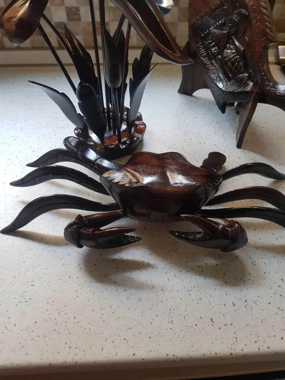 رومیزی چوب ابنوس  ساخت فیلیپین ۶۰ ساله|کلکسیون اشیاء عتیقه|تهران, قیطریه|دیوار