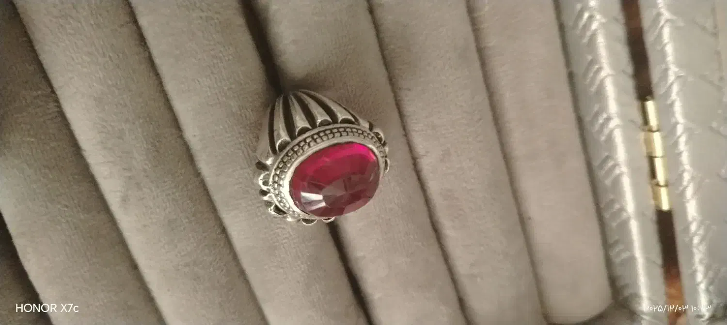 6عدد انگشتر نقره رکاب دستساز فیرزه، لاجورد، یاقوت|جواهرات|نجفآباد, یزدانشهر|دیوار