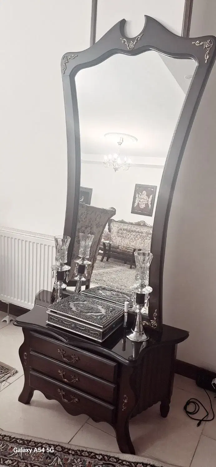 کنسول یا آینه شمعدان چوبی|بوفه، ویترین، کنسول|پردیس, فاز ۸|دیوار