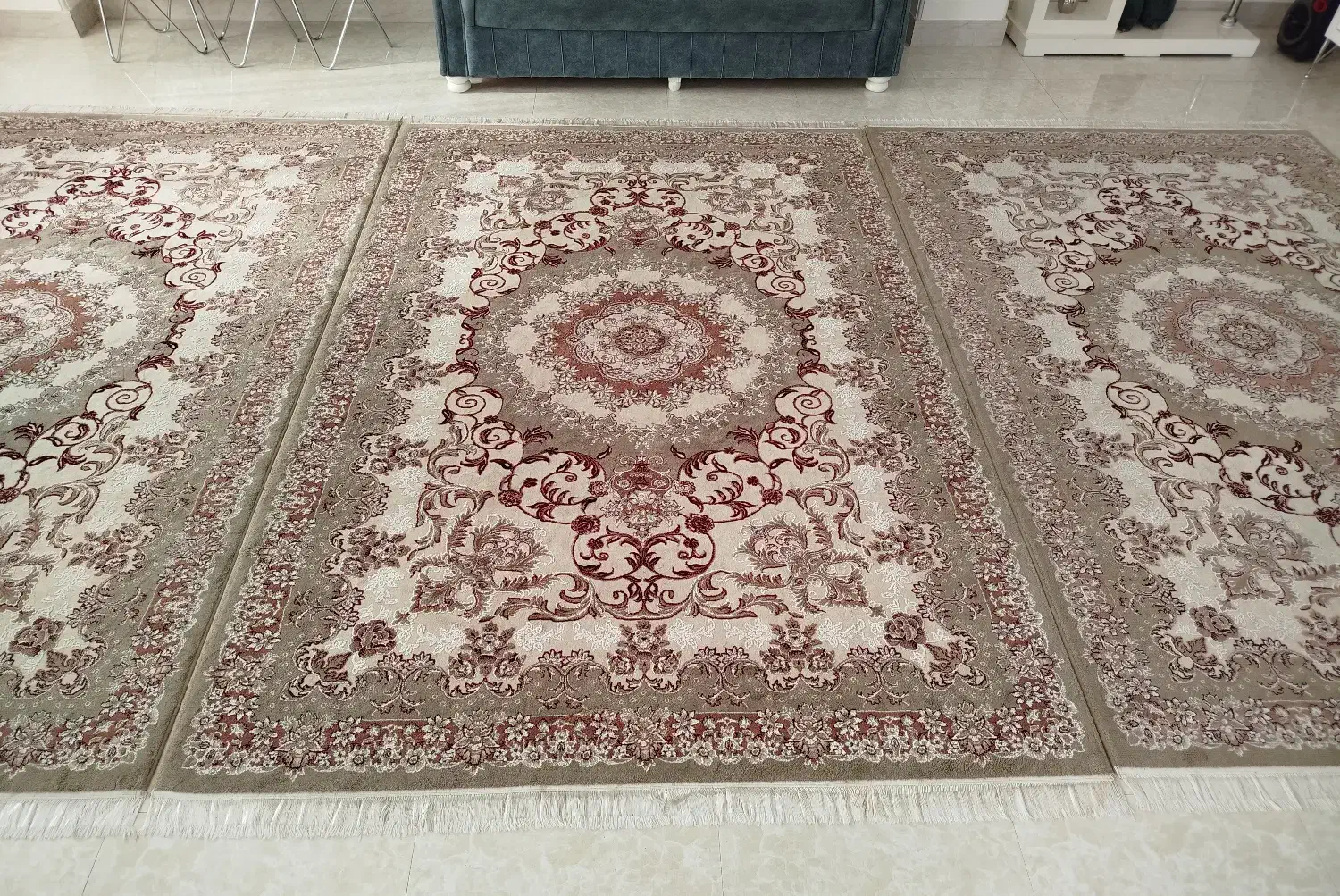 سه تخته فرش ۶ متری در حد نو ۲۰میلیون تومن|فرش|بابل, |دیوار