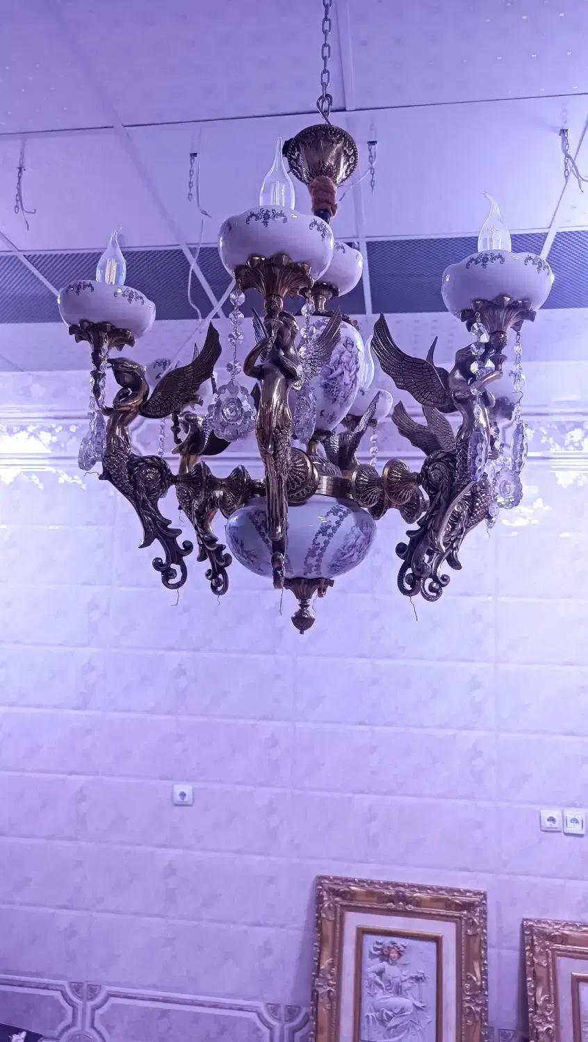 لوستر|لوستر و چراغ آویز|دیواندره, |دیوار