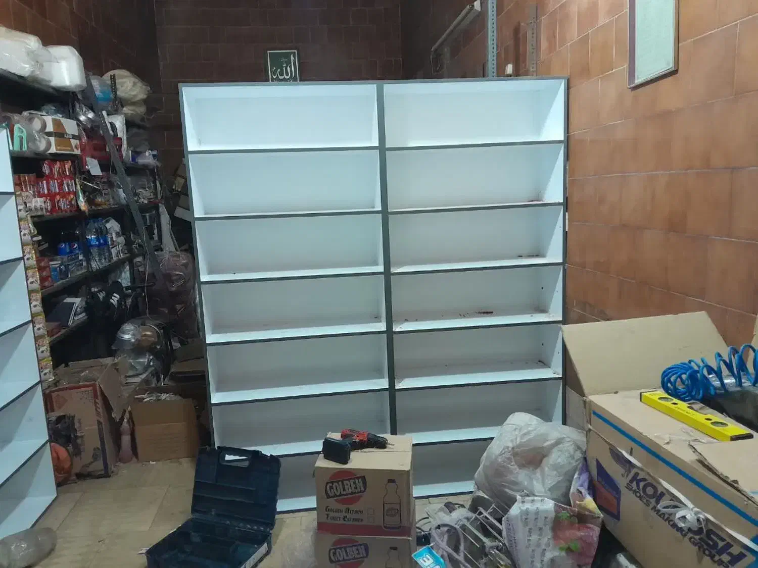 قفسه|کتابخانه، شلف، قفسه‌های دیواری|اصفهان, رسالت|دیوار