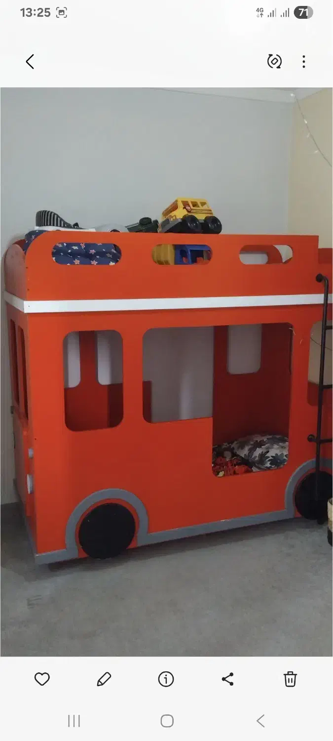 تخت دو طبقه اتوبوس|تخت و سرویس خواب|گرگان, |دیوار