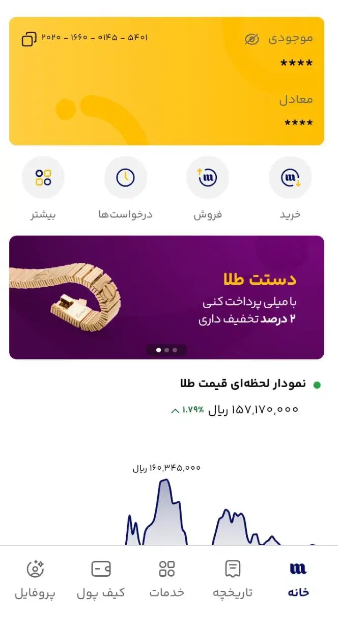 پول هدیه بگیر ۲ میلیون با میلی گلد|کارت هدیه و تخفیف|هچیرود, |دیوار