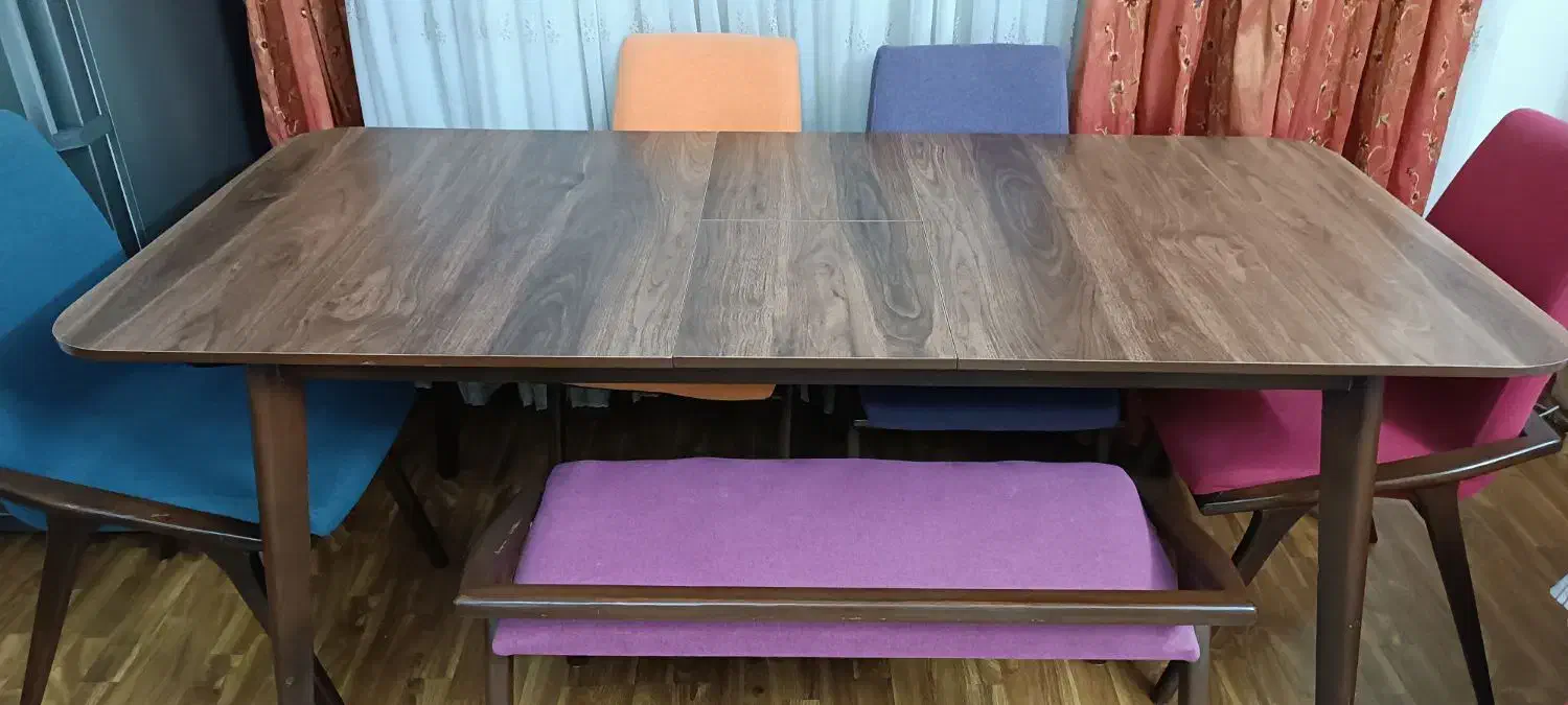 فروش میز ناهارخوری 8 نفره با نیمکت|میز و صندلی غذاخوری|شاهین‌شهر, فردوسی|دیوار