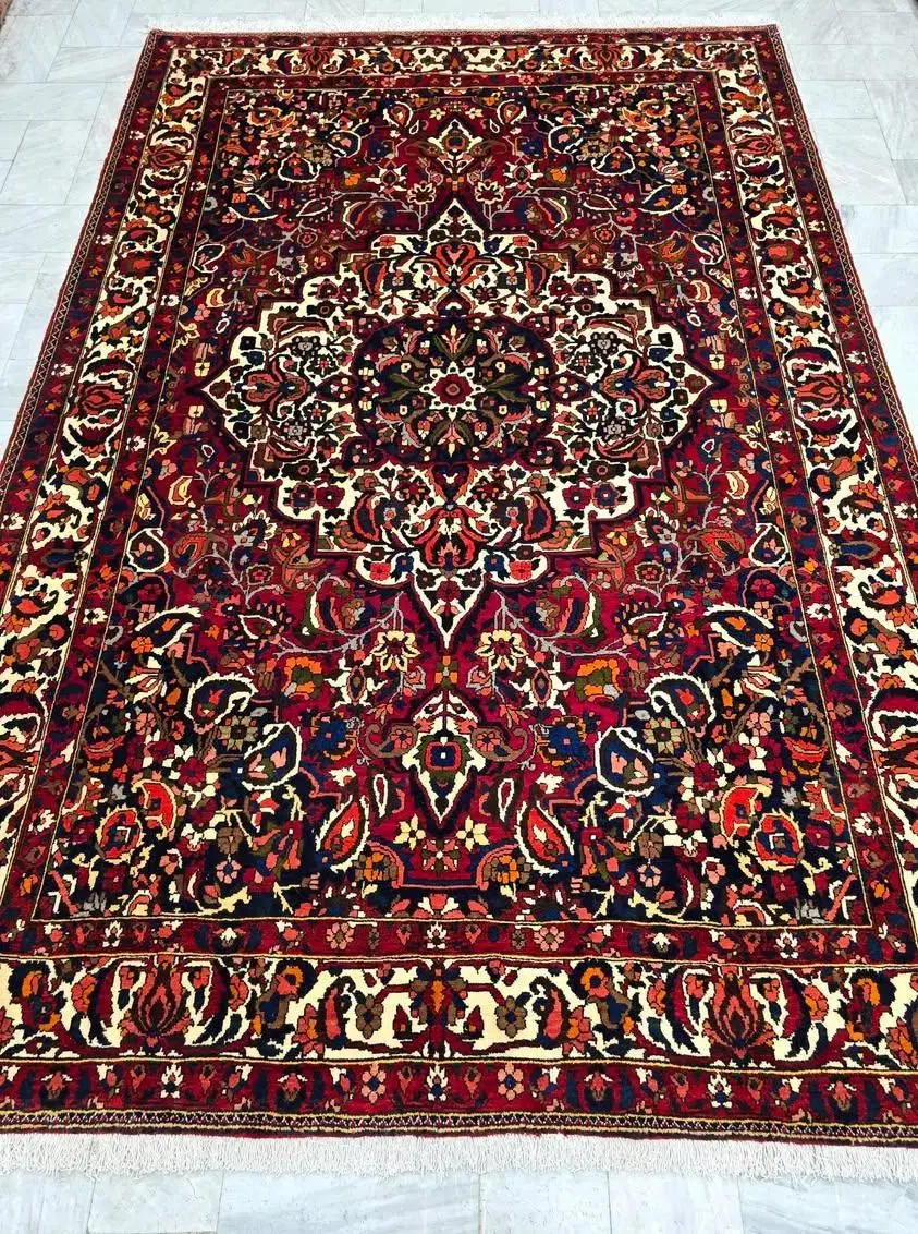 فرش دستباف ۶متری ترنج|فرش|فارسان, |دیوار