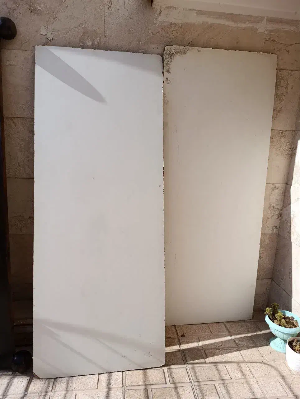 تخت دونفره چوبی|تخت و سرویس خواب|شریفآباد, |دیوار