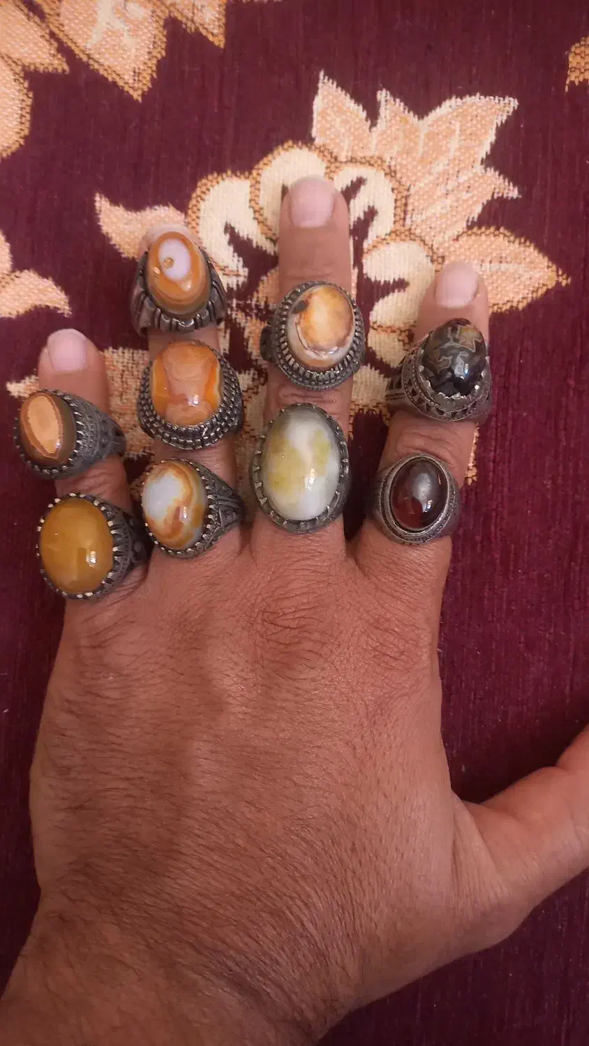 انگشتر نقره عیار پایین|بدلیجات|یزد, |دیوار