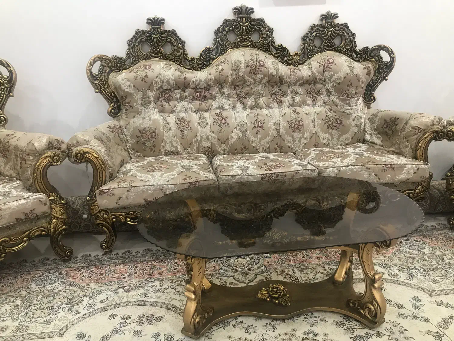 مبلمان استیل ۹ نفره|مبلمان خانگی و میز عسلی|گنبد کاووس, |دیوار