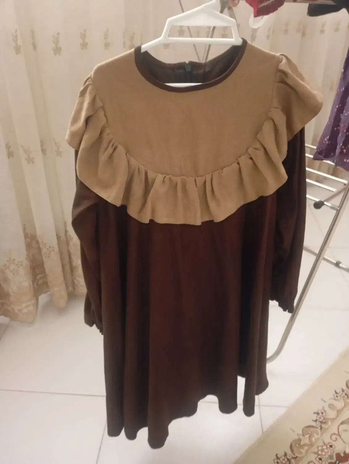 پیراهن دخترانه جنس مخمل|کفش و لباس بچه|دامغان, |دیوار