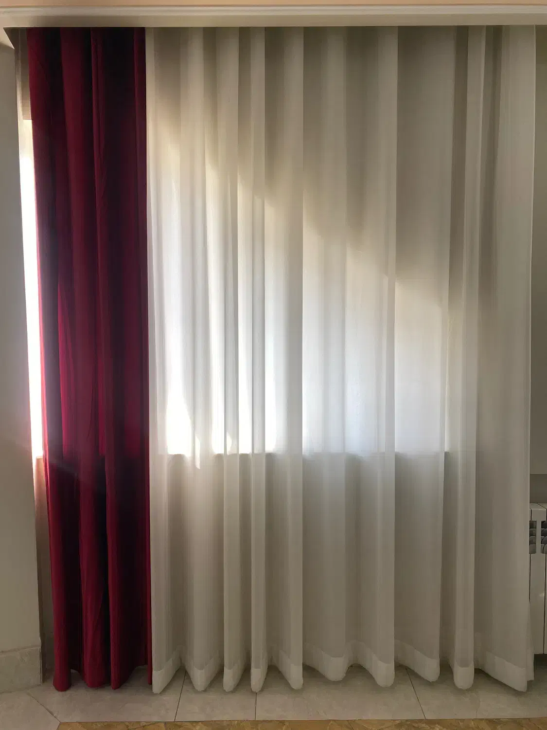 دو عدد پرده سالن|پرده، رانر، رومیزی|شیراز, دکتر حسابی|دیوار