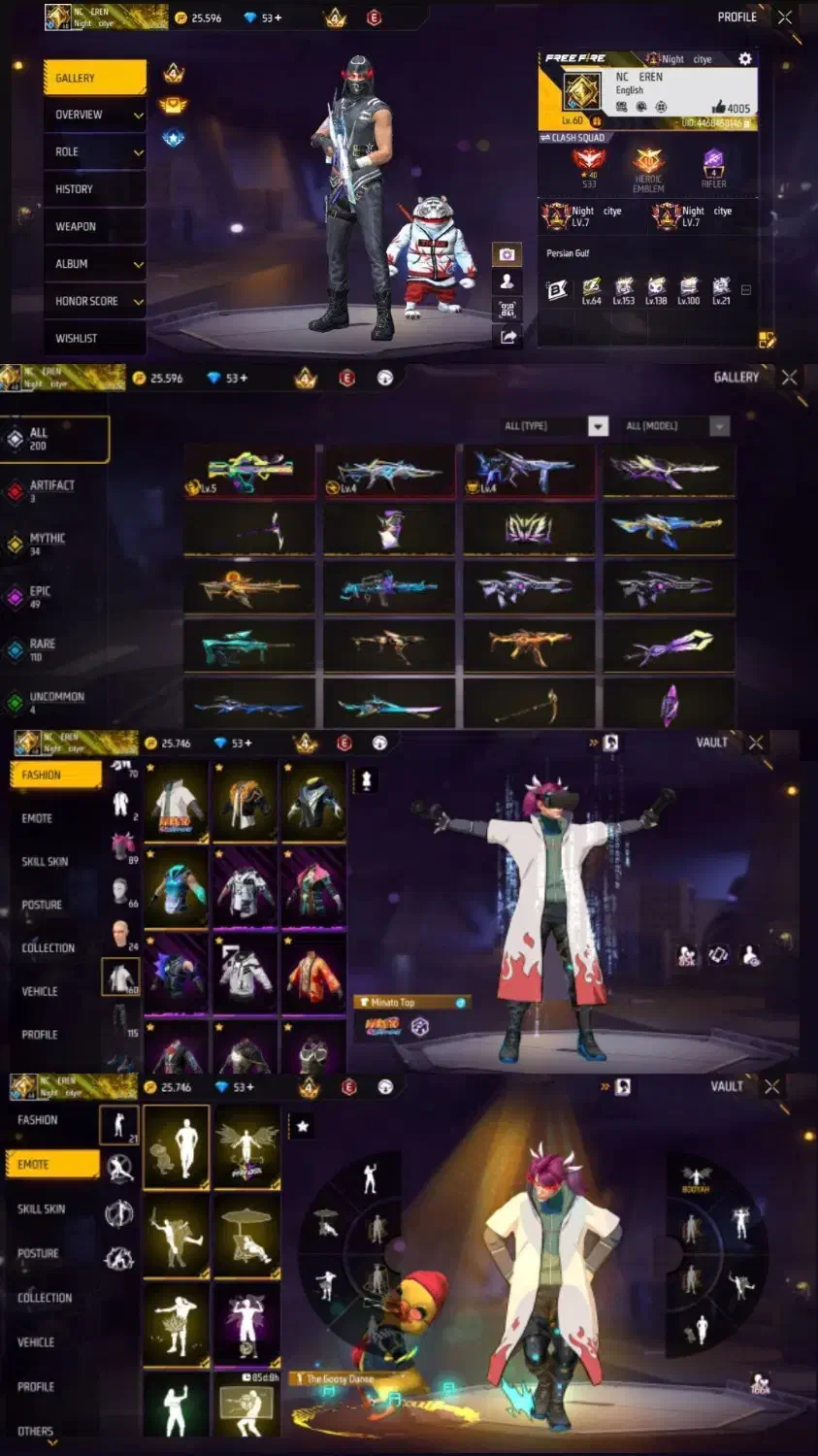 اکانت فری فایر|کنسول، بازی ویدئویی و آنلاین|چابهار, |دیوار