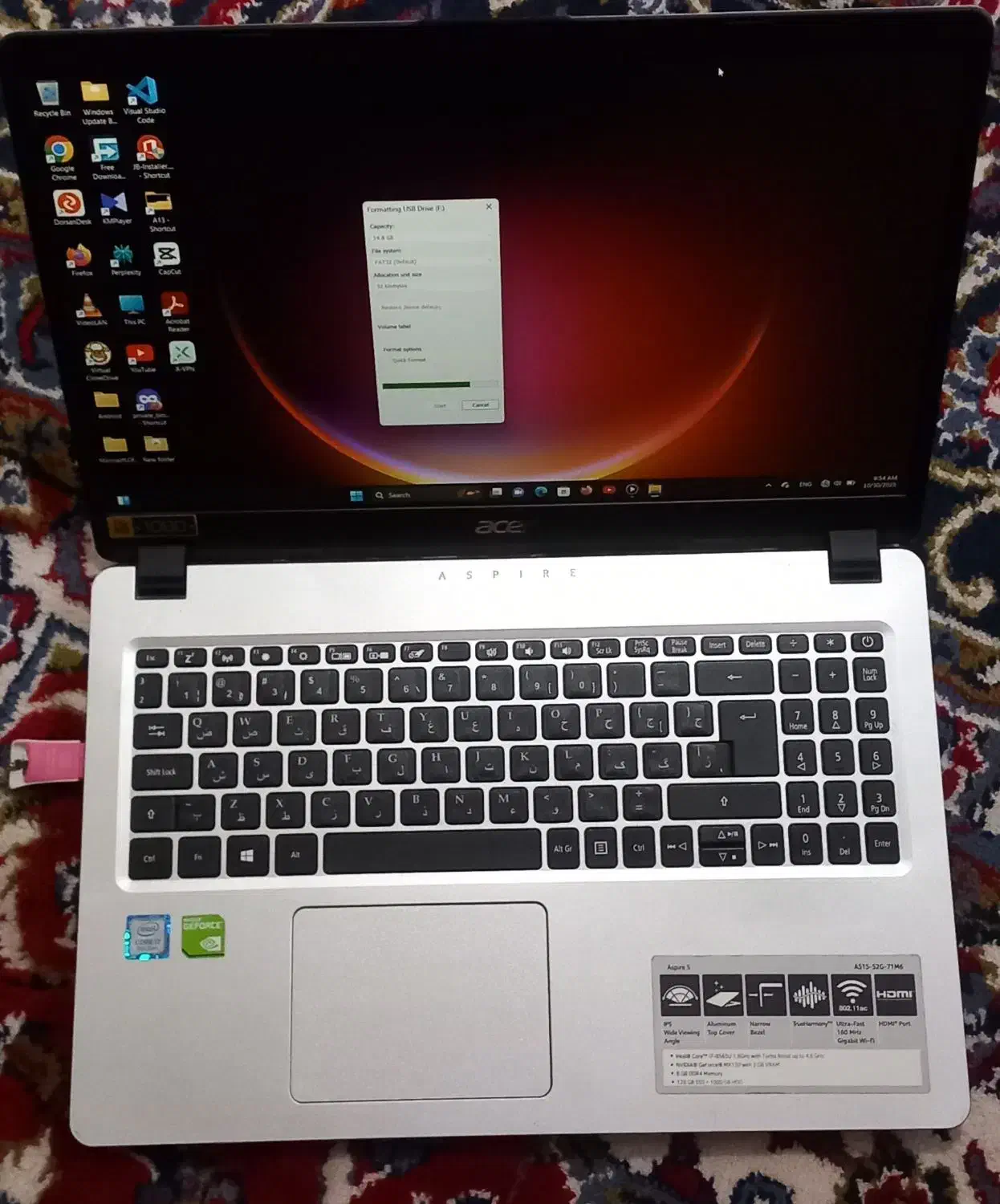 لپ تاپ مدل acer Aspire5|رایانه همراه|کبودرآهنگ, |دیوار