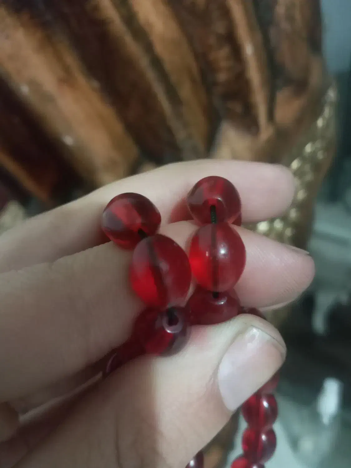 تسبیح قدیمی کلکسیونی|کلکسیون اشیاء عتیقه|رشت, کوی جام جم|دیوار