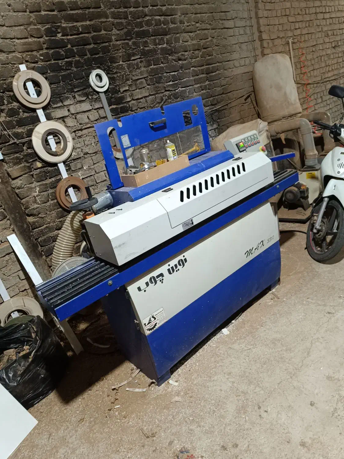 لبه چسبان کارگاهی تک فاز|ماشینآلات صنعتی|هشتگرد, قاسم آباد بزرگ|دیوار