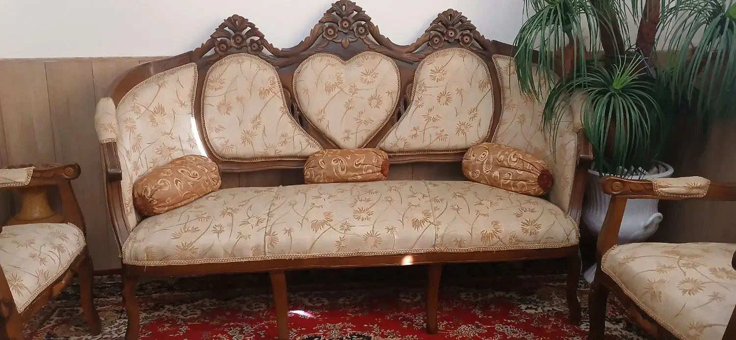 مبل 9 نفره سلطنتی|مبلمان خانگی و میز عسلی|کازرون, |دیوار