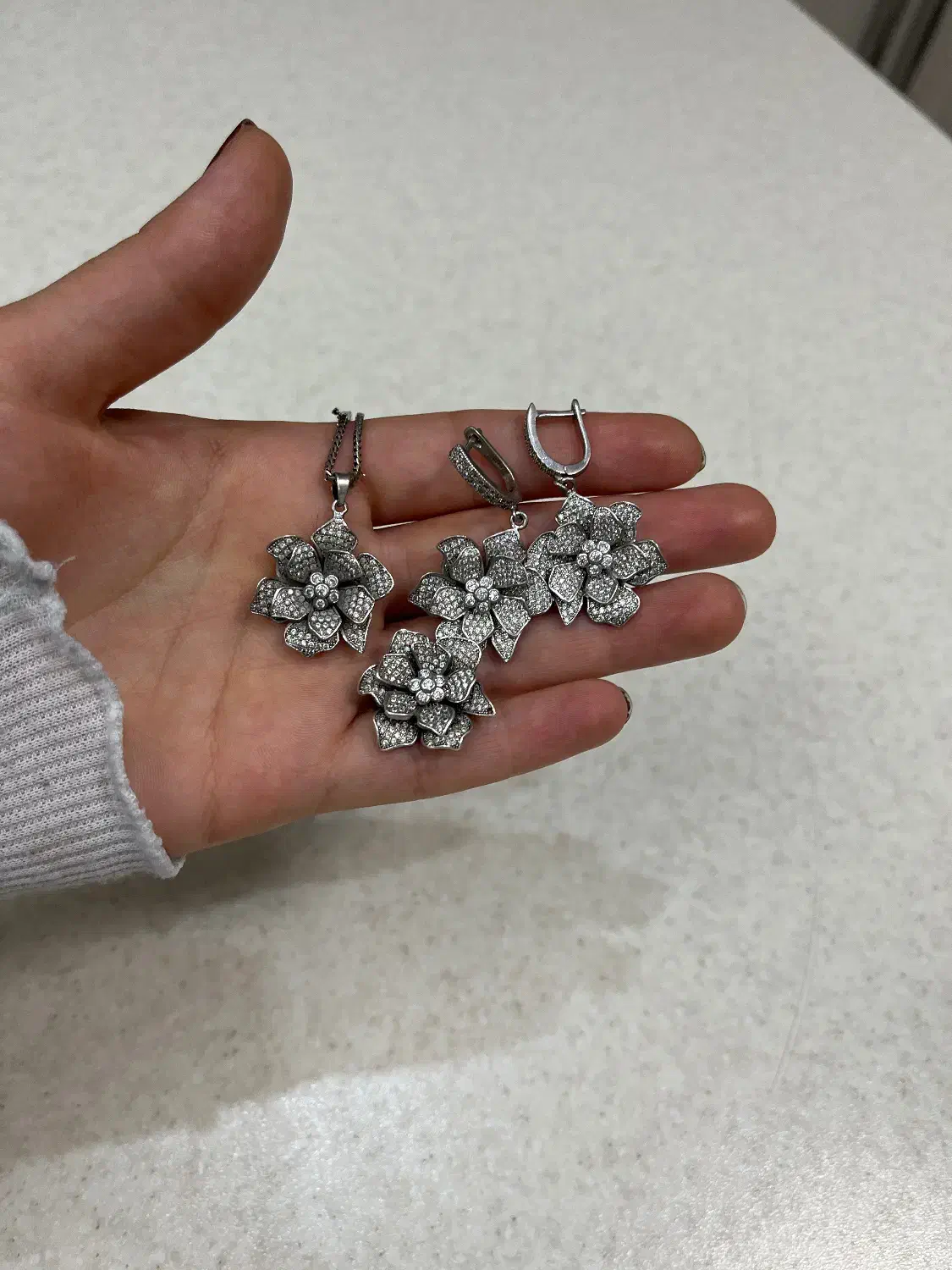 نیم ست نقره|زیورآلات و اکسسوری|تهران, امام زاده حسن|دیوار