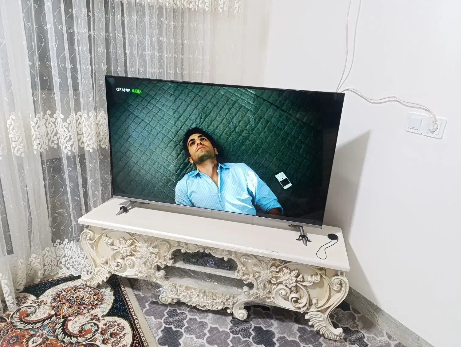 تلویزیون ال ای ۵۵ سالم در حد نو مارک تجا هوشمند|تلویزیون و پروژکتور|نجفآباد, کهریزسنگ|دیوار