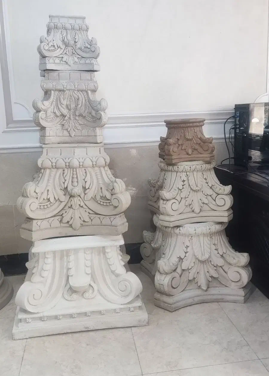 ستون پیش ساخته و سرستون مدل کله قوچی و نگین دار|مصالح و تجهیزات ساختمان|هشتگرد, شهرک آرتیمان|دیوار