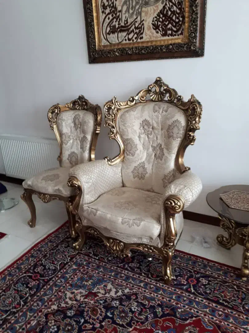 مبلمان استیل لوکس 9 نفره|مبلمان خانگی و میز عسلی|شهریار, شهرک شاهد|دیوار