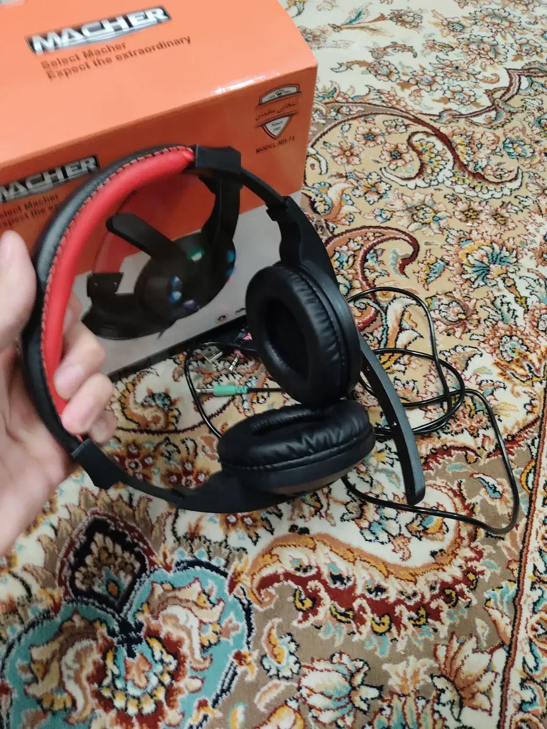 هدفون گیمینگ مچر mr 73 اصل نو|قطعات و لوازم جانبی رایانه|همدان, |دیوار