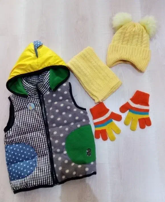 پافر بچگانه با شال کلاه|کفش و لباس بچه|اردبیل, |دیوار